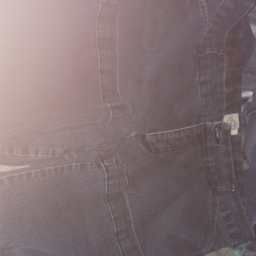 Dark Blue Denim Capris